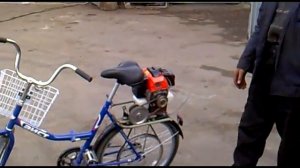 велосипед " Аист " с мотором