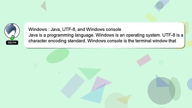 Windows : Java, UTF-8, and Windows console смотреть онлайн