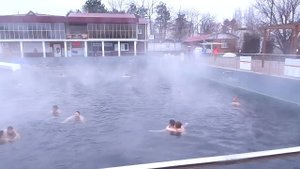 Видео отчет о термальном бассейне в санатории Лаба