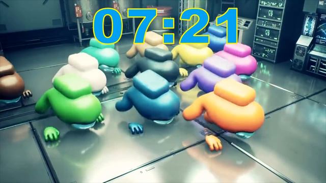 AMONG US 15 minutes Timer Dance with music ( red👿😵 ?) смотреть онлайн