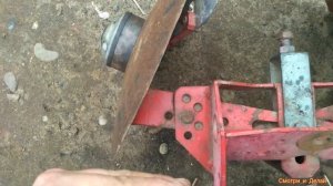 Обзор самодельного дискового окучника к мотоблоку/изготовление.