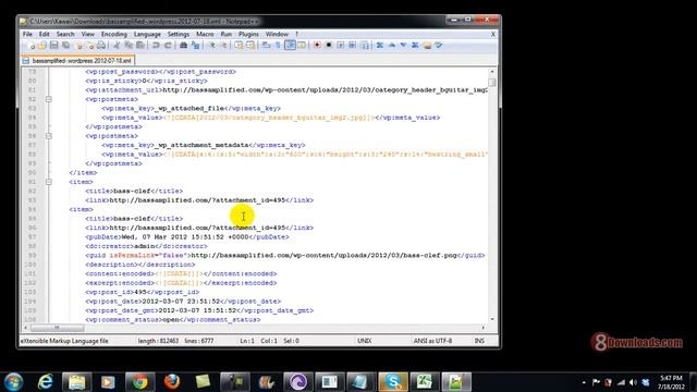 Editing XML and Java Scripts with Notepad++ смотреть онлайн