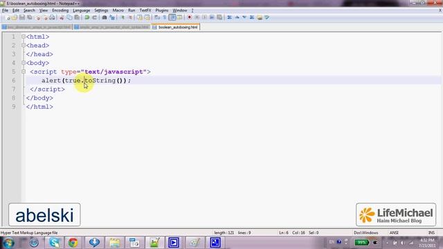 Boolean Autoboxing in Java Script смотреть онлайн