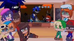 MLB React To Fnf Vs $ønįç.€XĘ 2.0 - Faker+Black Sun (Pt.8/?) Gacha MLB x Fnf Vs Sonic Exe Crossover
