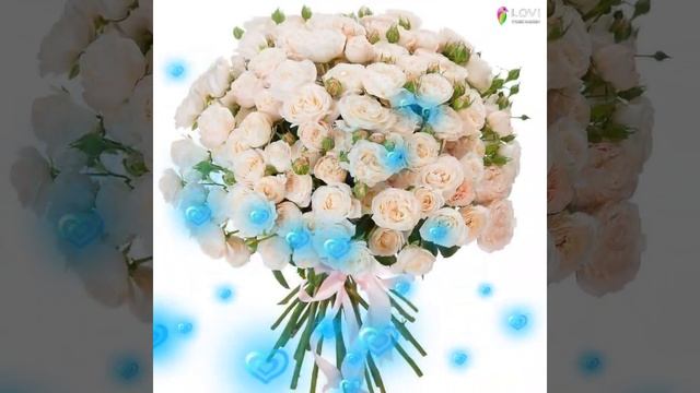 БУКЕТ из белых роз смотреть онлайн