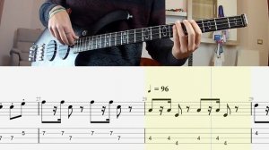 The Beatles -Help BASS COVER + PLAY ALONG TAB + SCORE