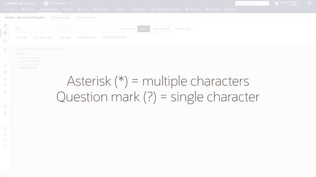 7.1.1 - Wildcards and operators || Oracle ACONEX Complete Course смотреть онлайн