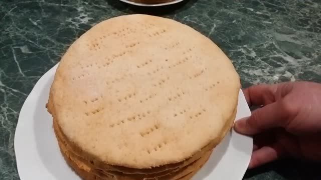 Коржи для торта Медовик.Долгое хранение.