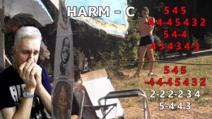 Summertime, Простые мелодии на губной гармошке с табами