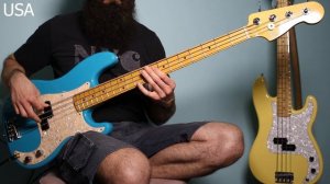 Fender Precision Bass Mexico vs. USA