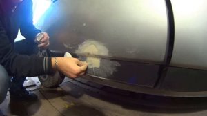 Убираем рыжики и жучки на кузове автомобиля ваз 2112 балончиками