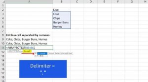Join text items in a cell using TEXTJOIN or ARRAYTOTEXT functions. Excel Magic Trick 1741