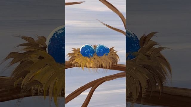 Easy Birds Nest Painting смотреть онлайн