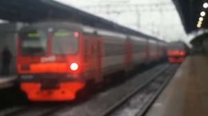 ЭД4М-0138, ЭД4М-0158 и ЭД4М-0288 На станции Выхино