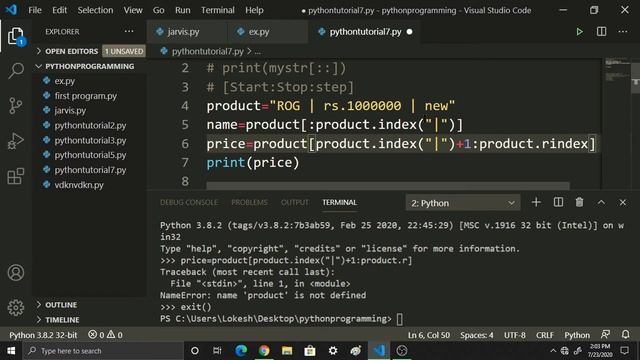 #10 String Slicing Not Cake Slicing || PART 3 || Free Python Tutorials || Coding Anna