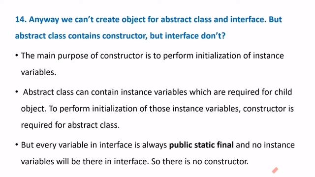 Basic OOPs concepts interview questions and answers