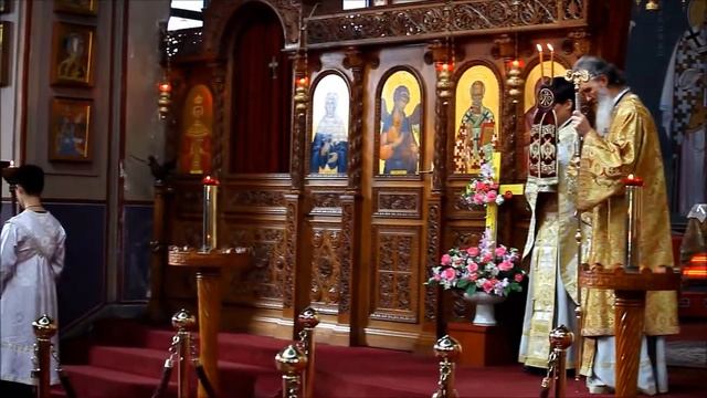 Литургия в Крестопоклонную неделю Великого поста, Сеул. 2018 смотреть онлайн