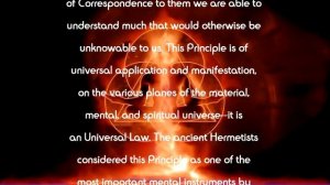 The Kybalion - The Principle of Correspondence - Hermetic teaching, Gnostic wisdom Occult knowledge