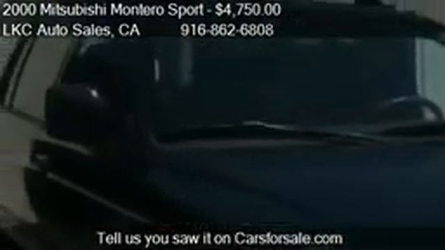 2000 Mitsubishi Montero Sport LS 2WD for sale in SACRAMENTO