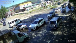 Момент ДТП С двух камер ул.Речников -  ул.Халтурина