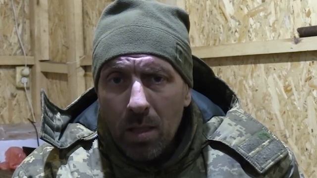 Допрос пленного бойца ВСУ