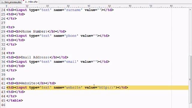 HTML & PHP Tutorial - Building a working Contact Form Part 1