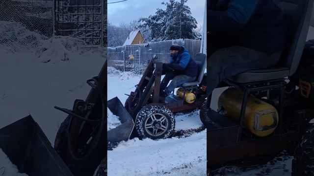 Ходовые испытания полноповоротного мини погрузчика