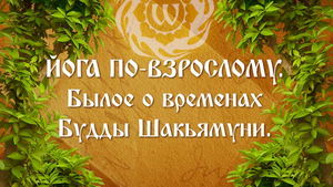 Йога по-взрослому. Былое о временах Будды Шакьямуни