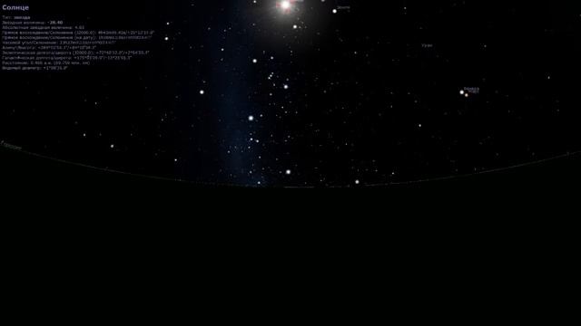 Тройной восход/заход Солнца на Меркурии (Stellarium) смотреть онлайн