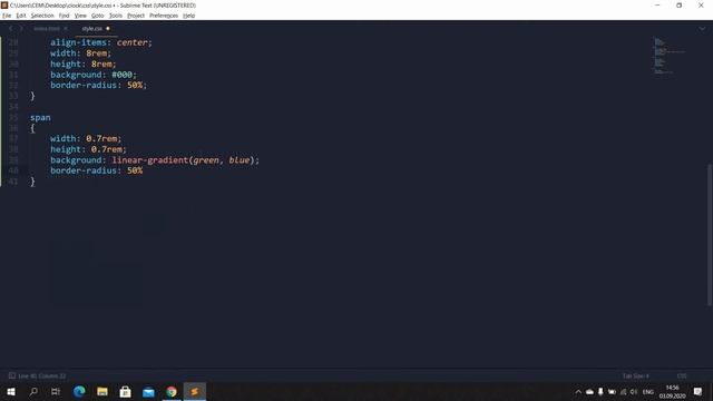 Анимация часов с использованием HTML CSS