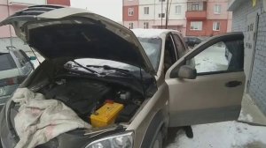 Отогрев первого автомобиля в этом сезоне.