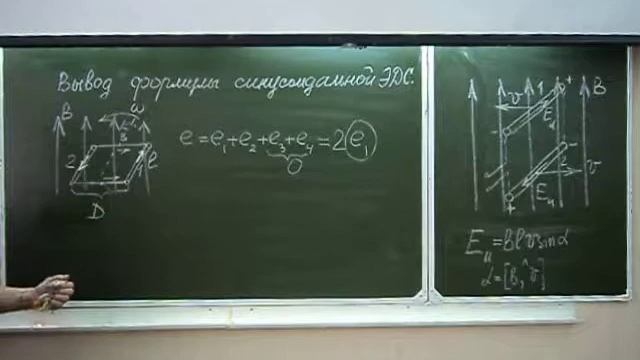 Вывод формулы синусоида ЭДС | Физика в техникуме смотреть онлайн