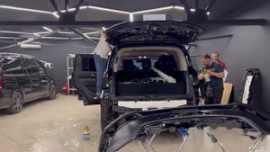 Nissan Patrol - оклейка матовой полиуретановой плёнкой Suntek