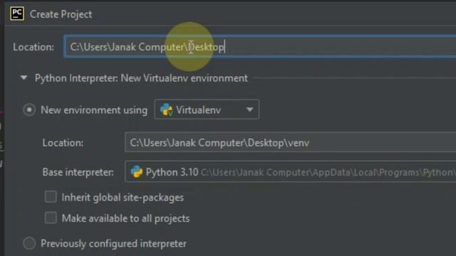 How To Create New Projects on Pycharm || Use Python interpreter on Pycharm