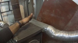 теплообменник на печь и дровник
