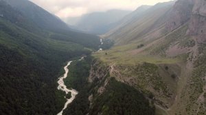 Водопад Абай-Су в Кабардино-Бакарии - видео с воздуха