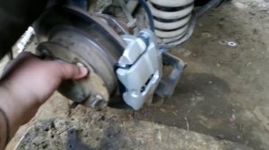 Установка суппортов от ваз 2108 на Шниву, Ниву