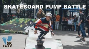 SKATEBOARD PUMP BATTLE НА НОВОСЛОБОДСКОЙ BY SKPARK PUMPTRACK