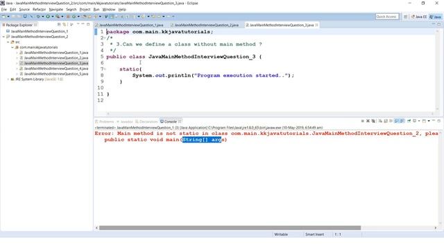 Java Main method Interview Questions with Answers PART2||Java Online Training|| Java main method