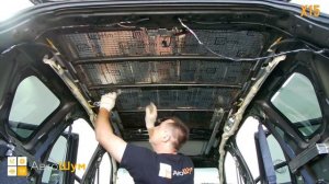 Шумоизоляция крыши Mitsubishi Outlander XL в уровне Премиум. АвтоШум.