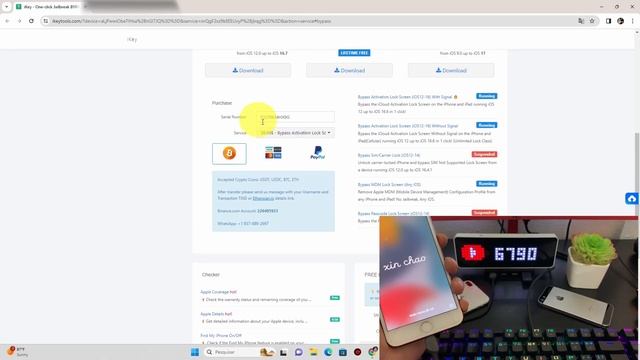 Nova Ferramenta ikey Prime Tool Para Desbloqueio icloud Bypass Full iphone 5s ao X ios 12.x ao 17.x смотреть онлайн