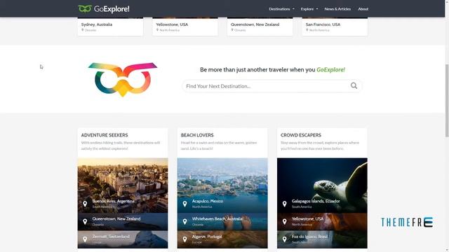 Travel WordPress Theme - GoExplore! Claud Porter смотреть онлайн