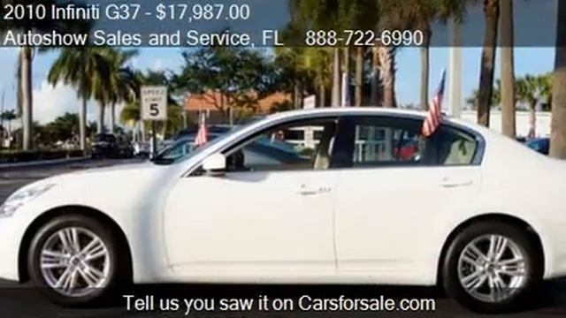 2010 Infiniti G37 Sedan - for sale in Plantation, FL 33317 смотреть онлайн