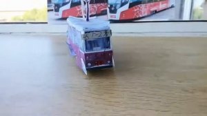 Трамвай 71-605 ктм-5 грузовой г-2 из бумаги