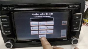 décodage mini chaine VW RCD510 DELPHI GRO 633