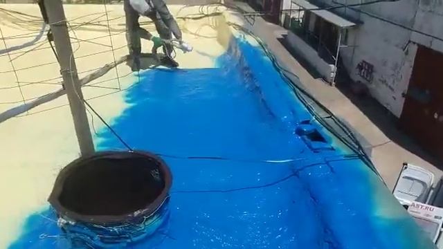 Гидроизоляция кровли напылением полимочевины смотреть онлайн