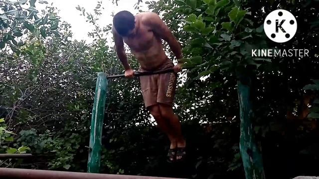 Комплекс 5 выход силы 5 подъем с переворотом и 5 подтягиваний.