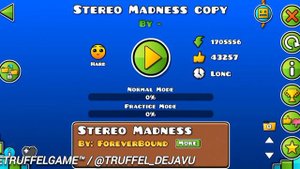 Обзор как скопировать уровень Stereo Madness в Geometry dash?