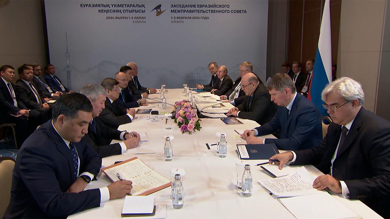 Михаил Мишустин в Алма-Ате провел переговоры с коллегами из Казахстана и Киргизии