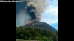 Извержение вулкана Кракатау, Индонезия